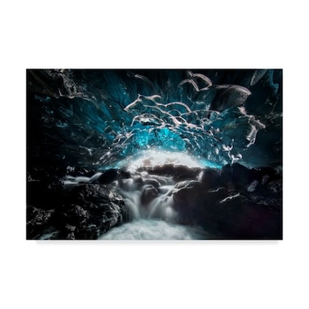 Hua Zhu 'Bright Ice Cave' Canvas Art,12x19